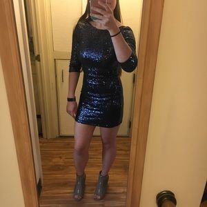 Gorgeous sequin body con cocktail dress